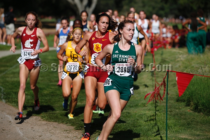 2014StanfordCollWomen-098.JPG - College race at the 2014 Stanford Cross Country Invitational, September 27, Stanford Golf Course, Stanford, California.